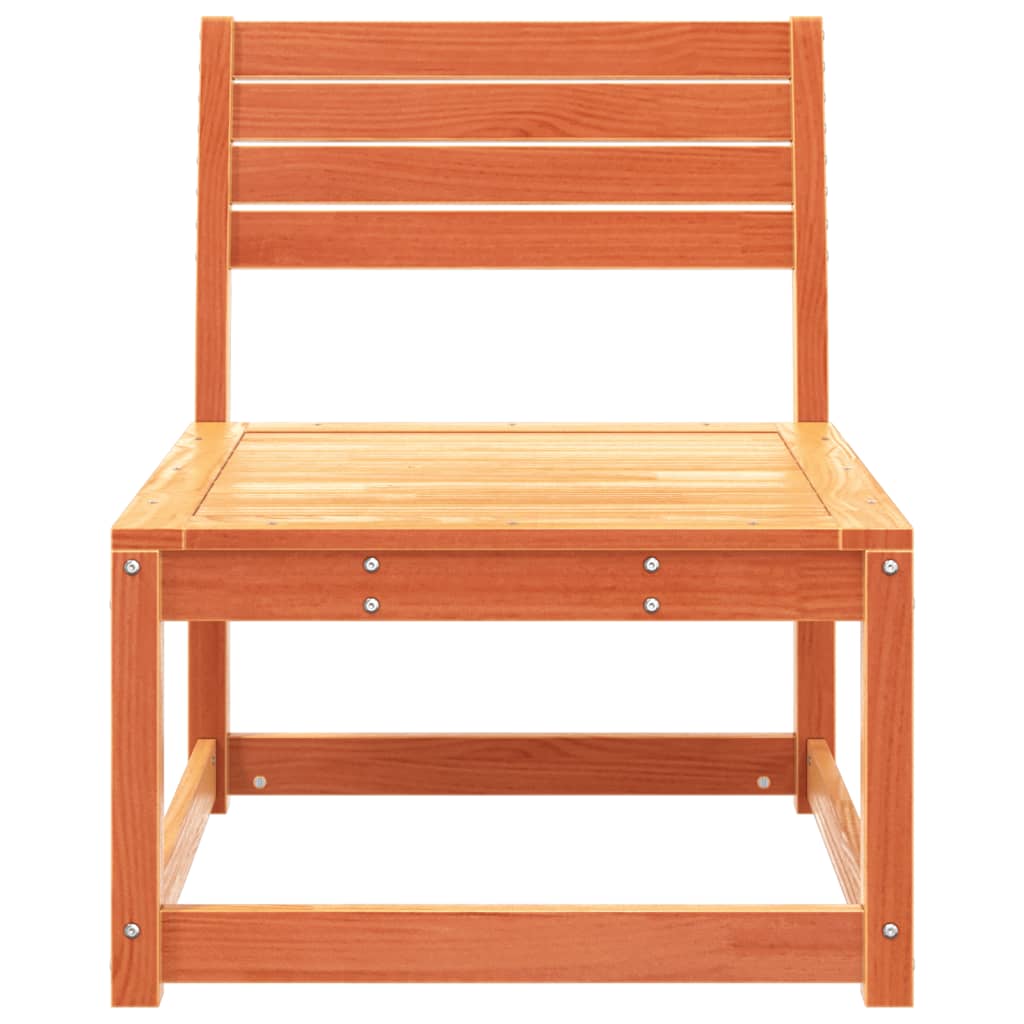 Solid Wood Pine Garden Sofa - Wax Brown Finish