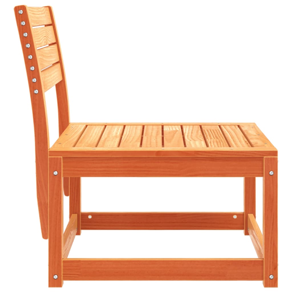 Solid Wood Pine Garden Sofa - Wax Brown Finish