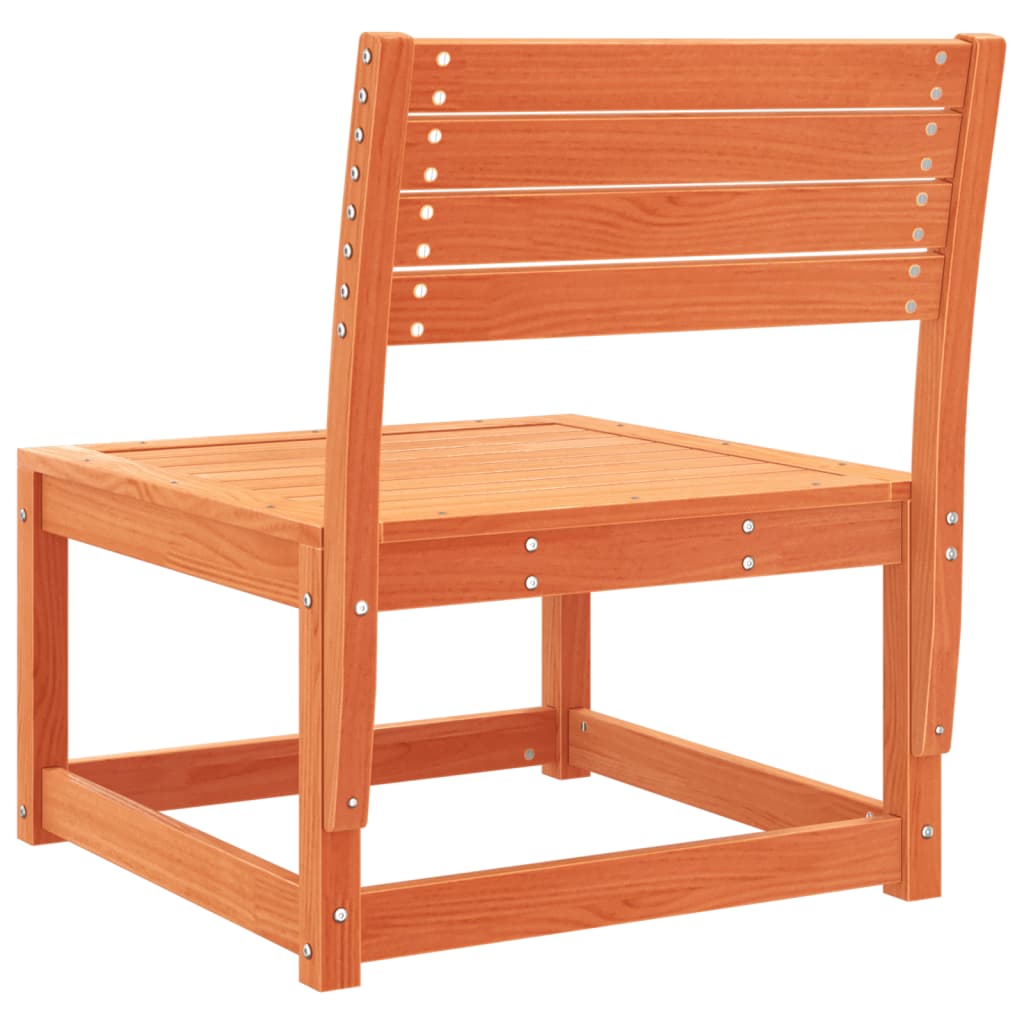 Solid Wood Pine Garden Sofa - Wax Brown Finish