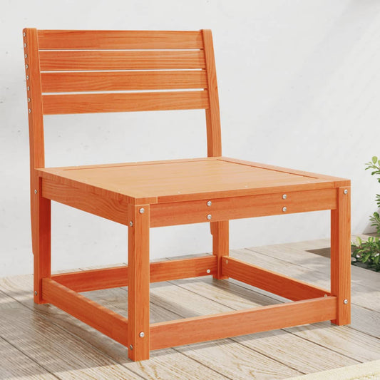 Solid Wood Pine Garden Sofa - Wax Brown Finish