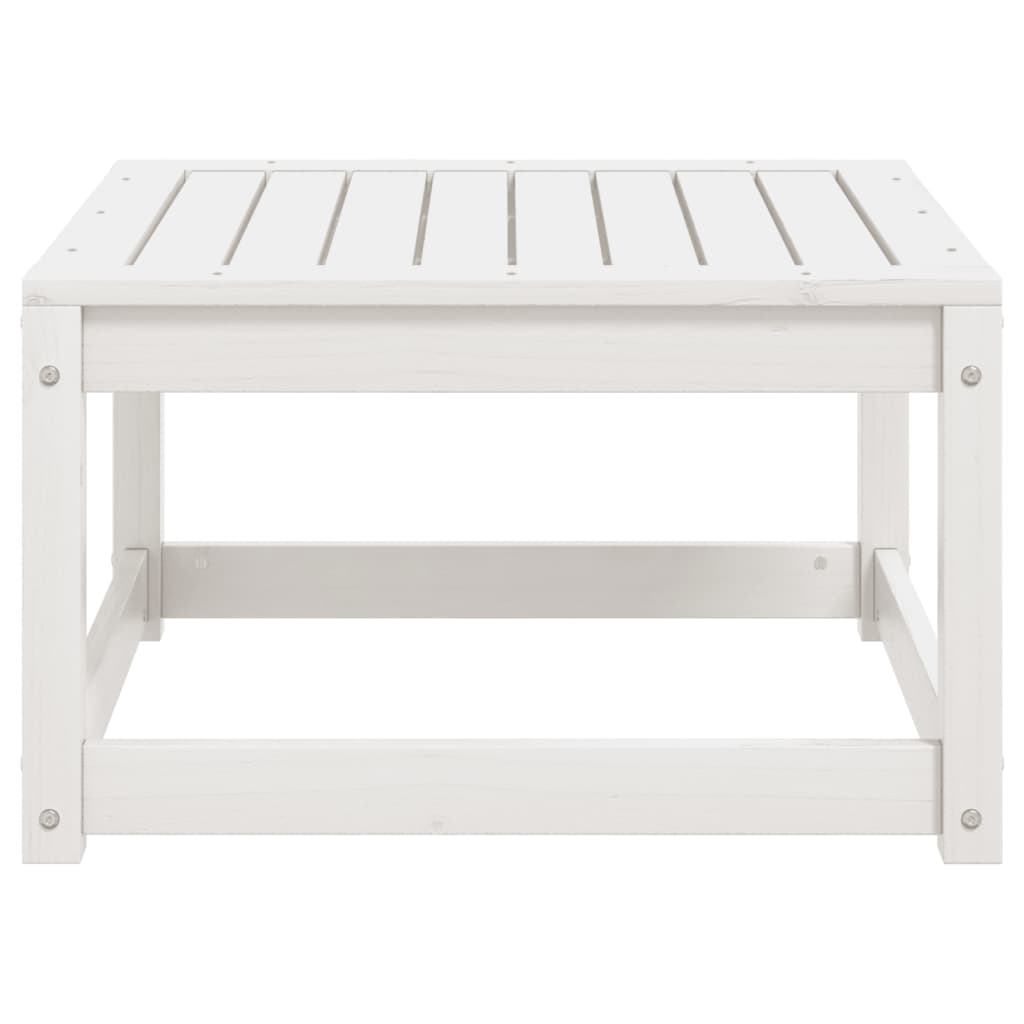 White Pine Garden Footstool - Solid Wood Comfort & Style