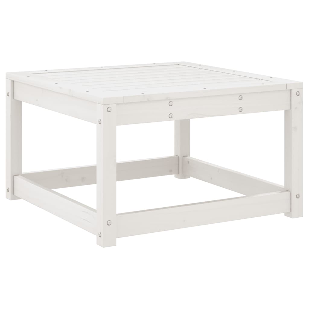 White Pine Garden Footstool - Solid Wood Comfort & Style