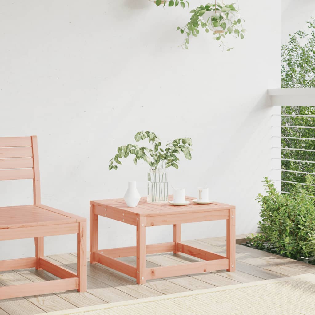 Solid Wood Douglas Garden Footstool - Durable & Stylish Outdoor Decor