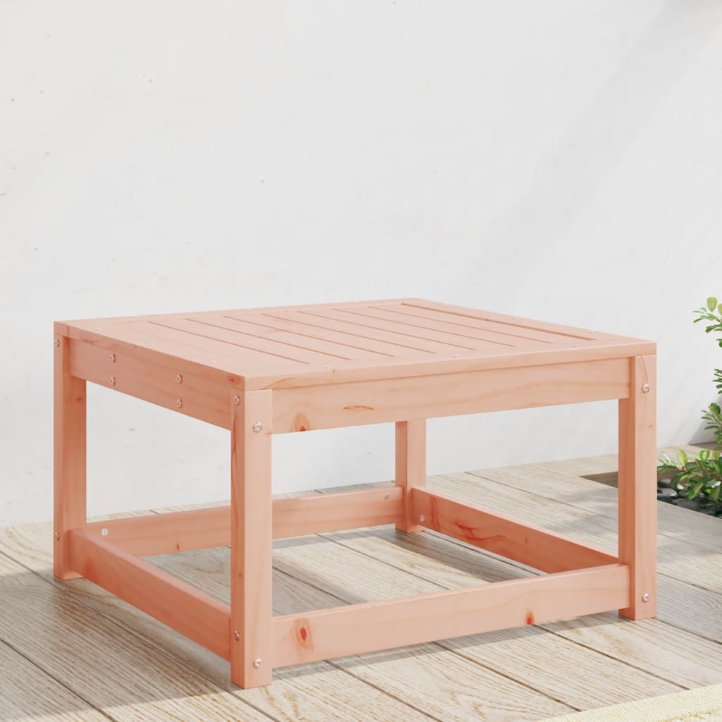 Solid Wood Douglas Garden Footstool - Durable & Stylish Outdoor Decor