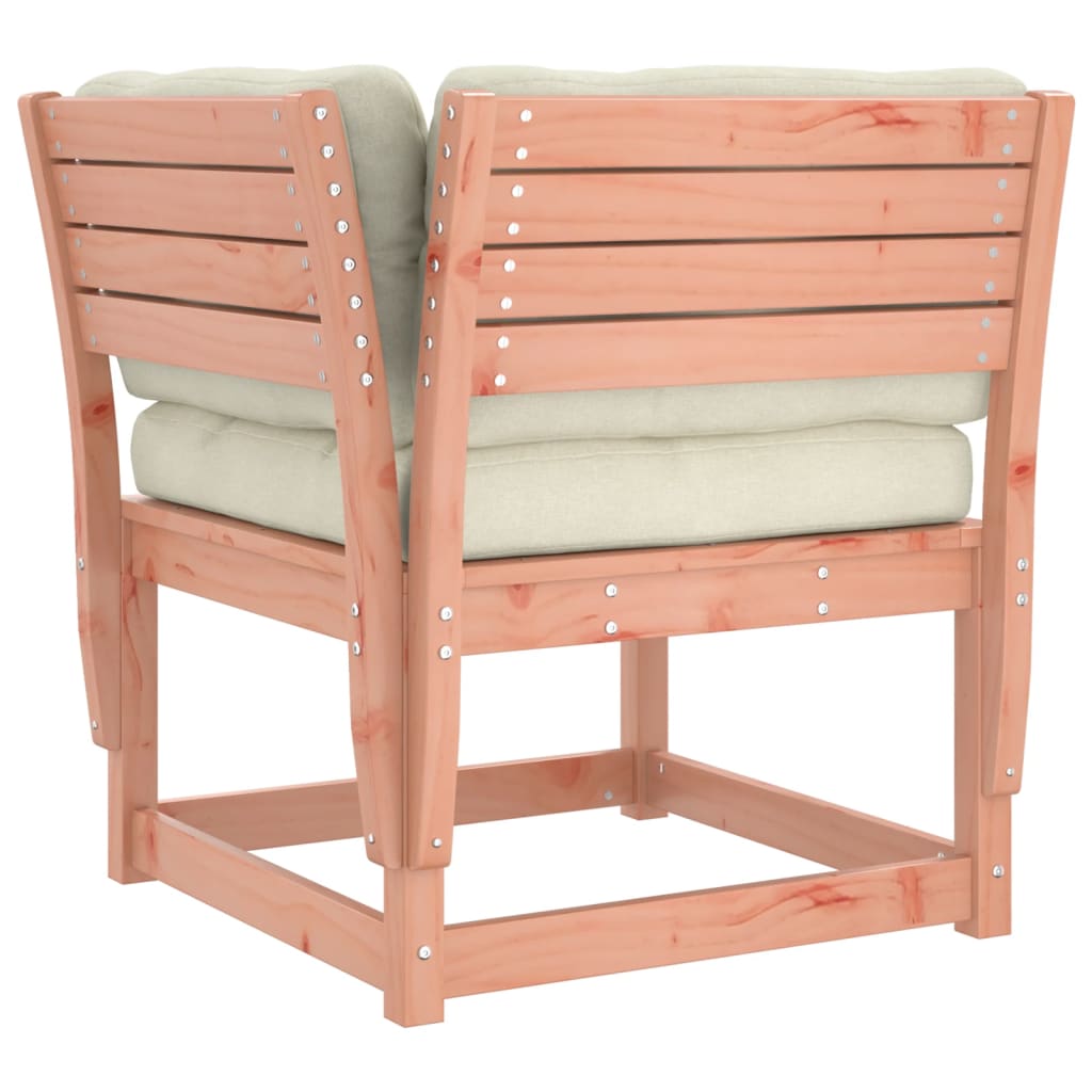 Solid Wood Douglas Garden Sofa Corner with Cushions 73x73x78 cm