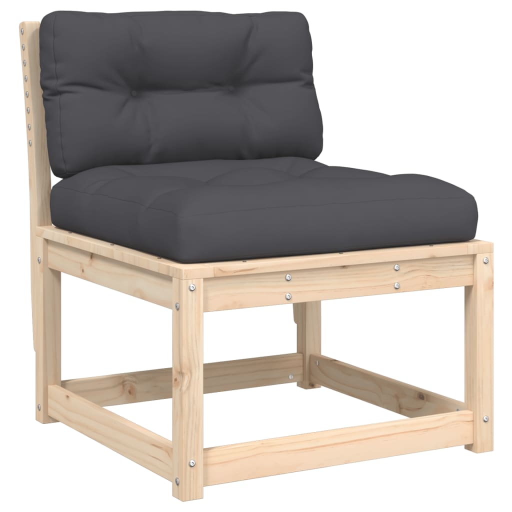 Solid Wood Pine Garden Sofa with Cushions - Elegant & Durable