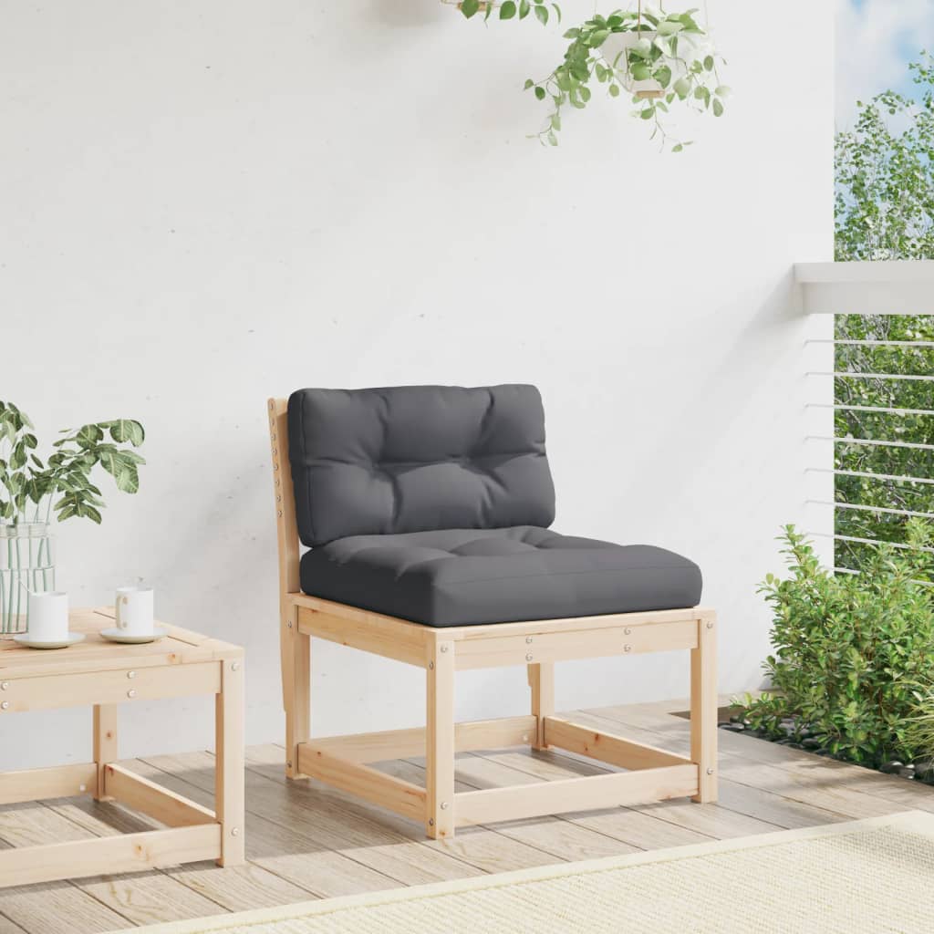 Solid Wood Pine Garden Sofa with Cushions - Elegant & Durable