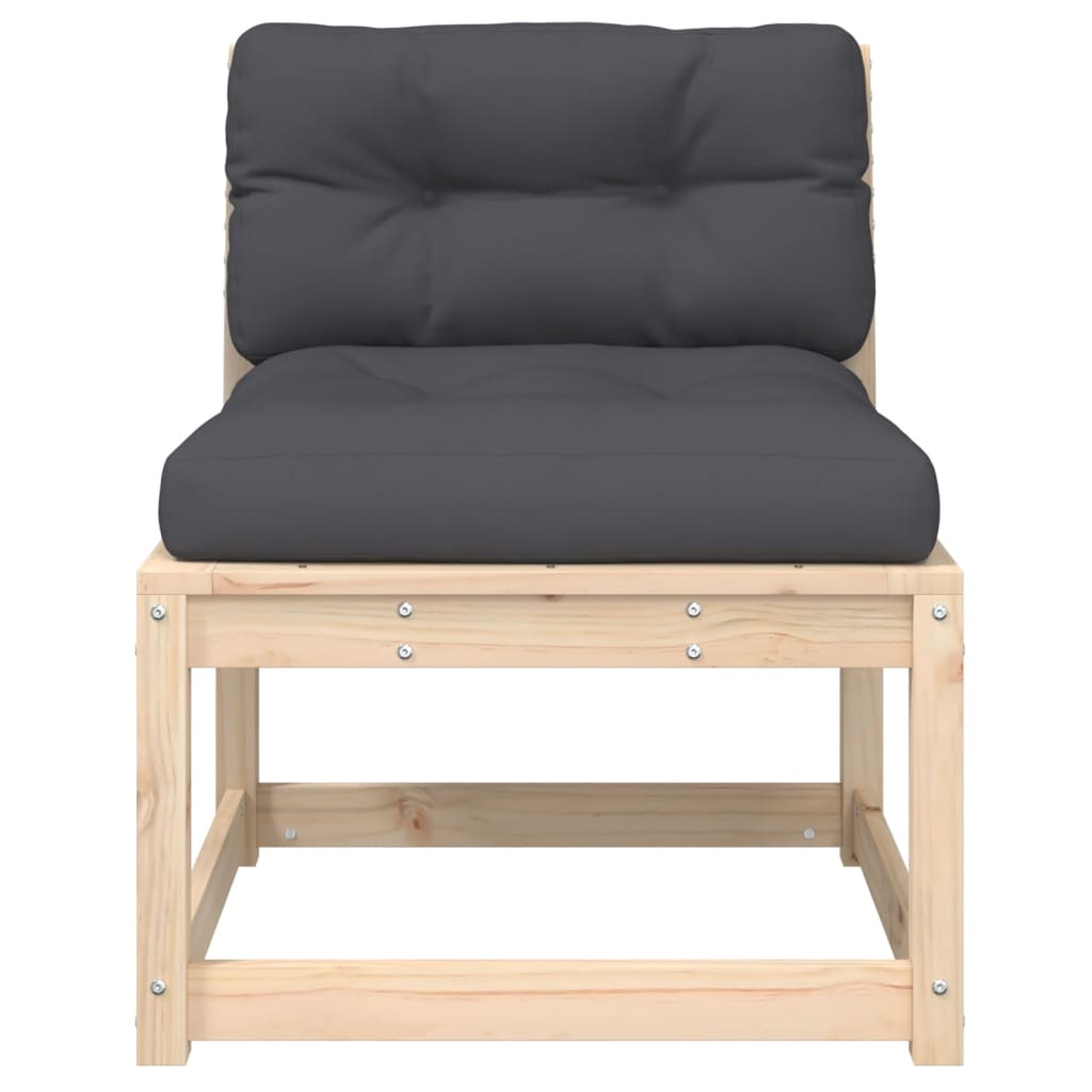Solid Wood Pine Garden Sofa with Cushions - Elegant & Durable