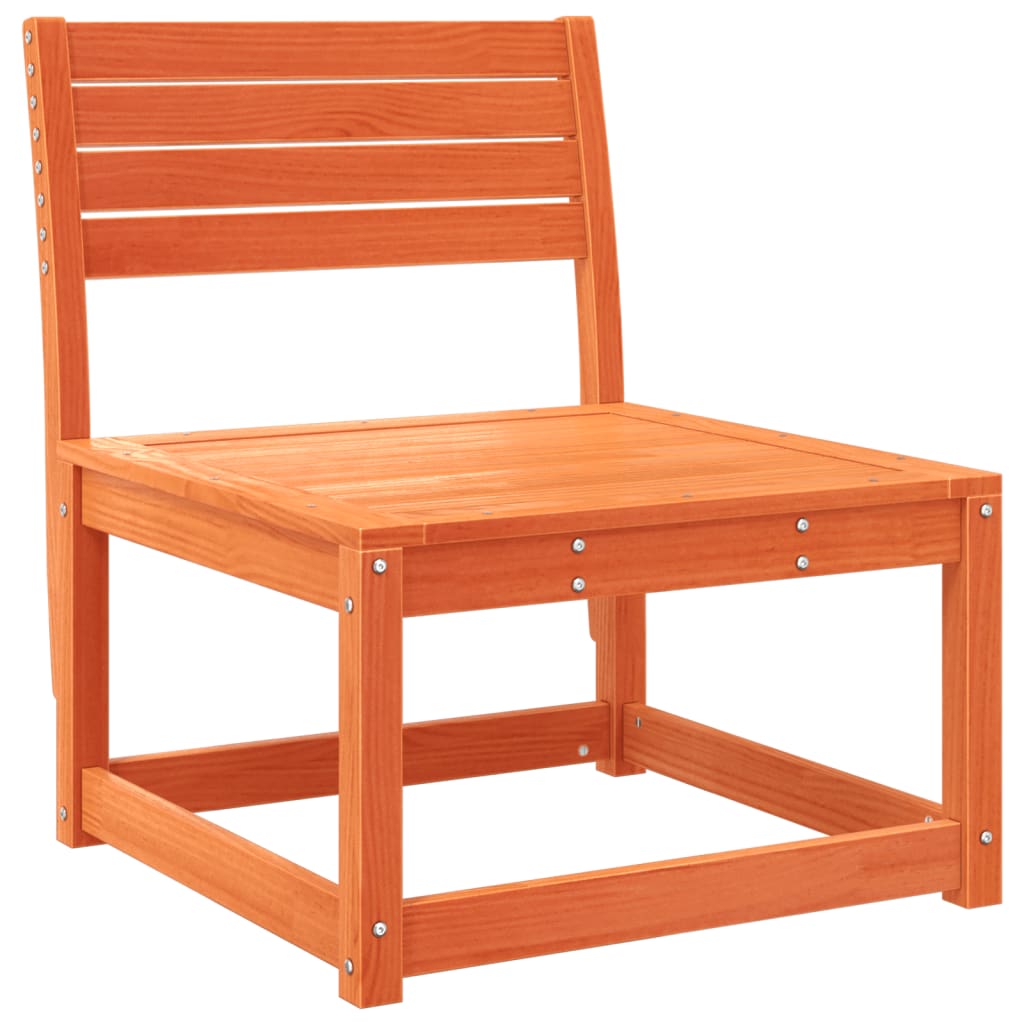 Wax Brown Solid Pine Garden Sofa with Cushions - Stylish Comfort