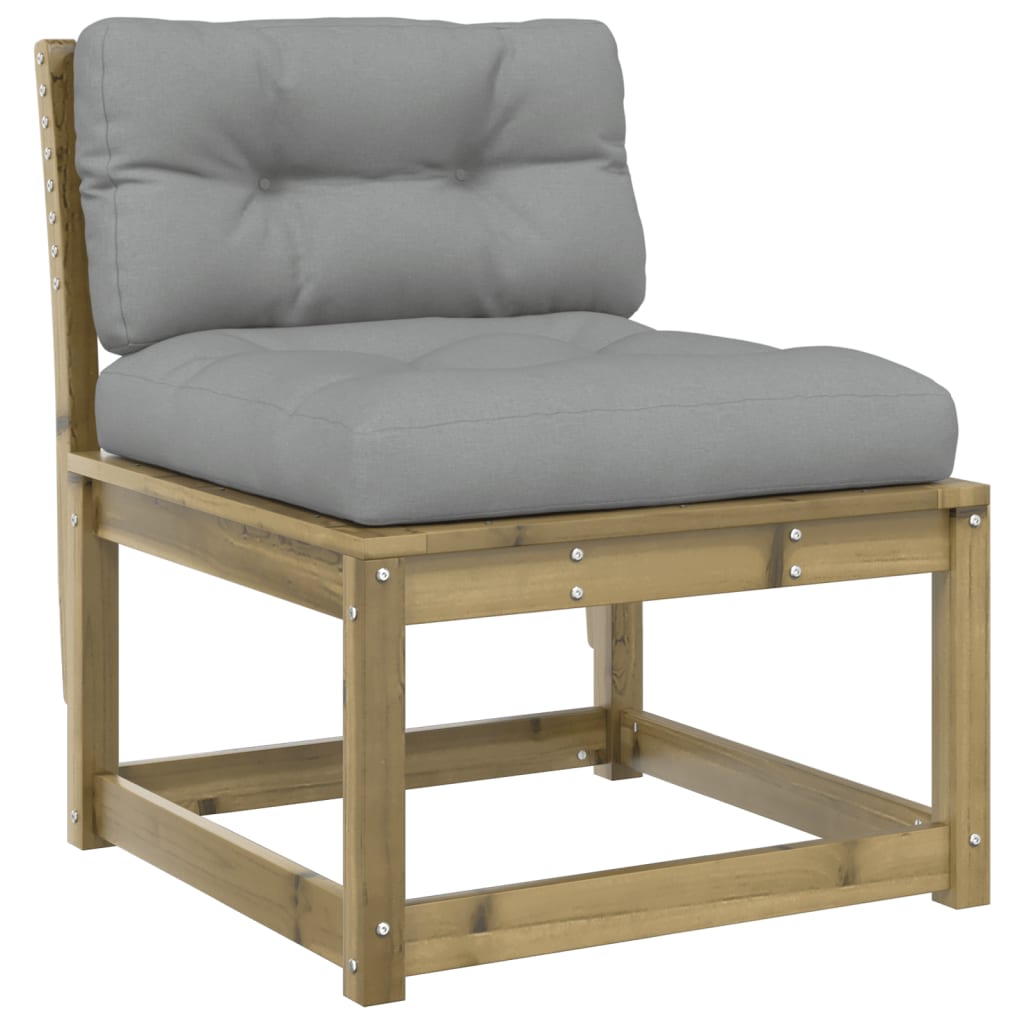 Pine Wood Garden Sofa with Cushions - Durable & Stylish Outdoor Seating