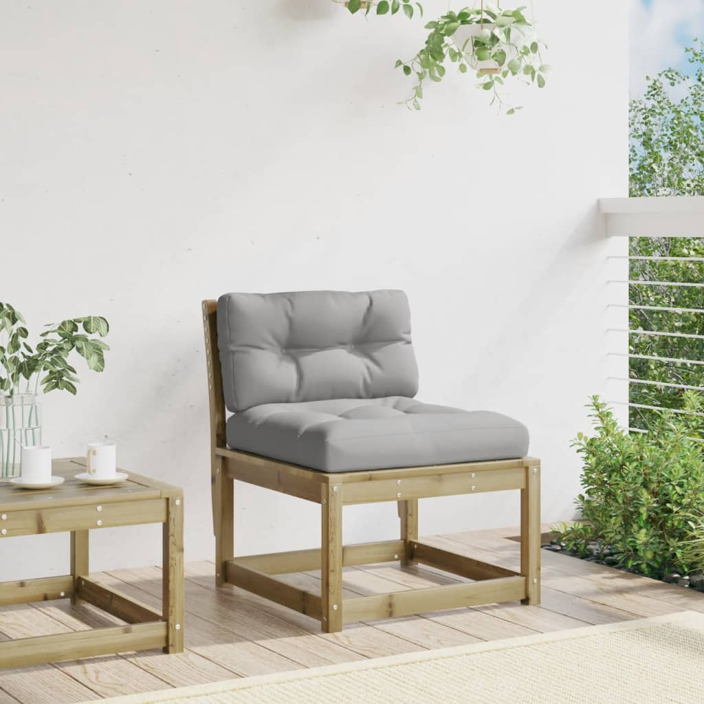 Pine Wood Garden Sofa with Cushions - Durable & Stylish Outdoor Seating