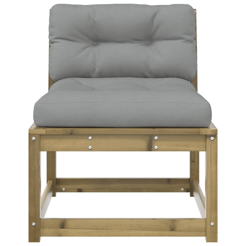 Pine Wood Garden Sofa with Cushions - Durable & Stylish Outdoor Seating