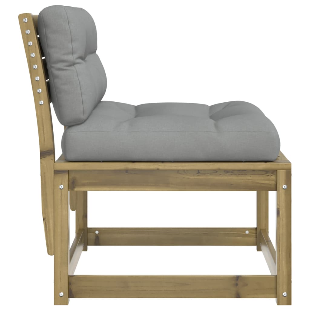 Pine Wood Garden Sofa with Cushions - Durable & Stylish Outdoor Seating
