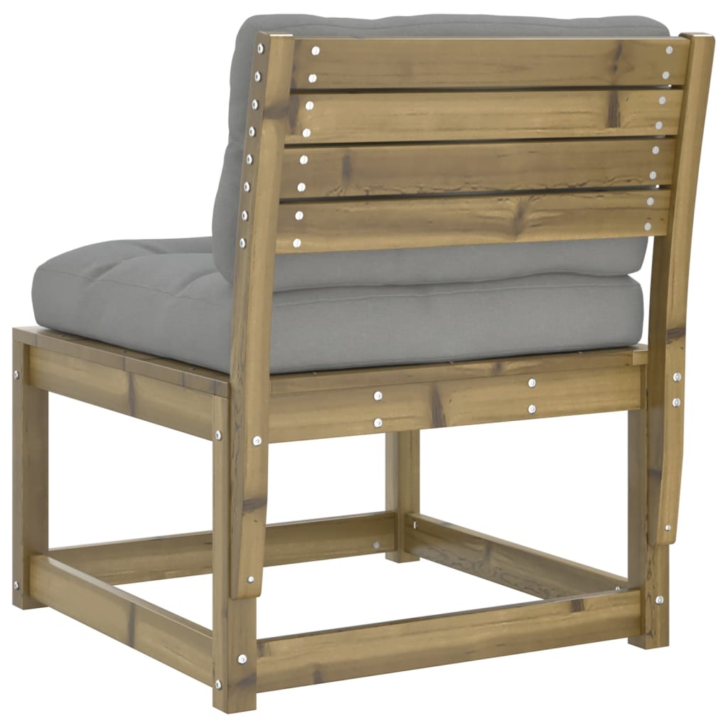 Pine Wood Garden Sofa with Cushions - Durable & Stylish Outdoor Seating