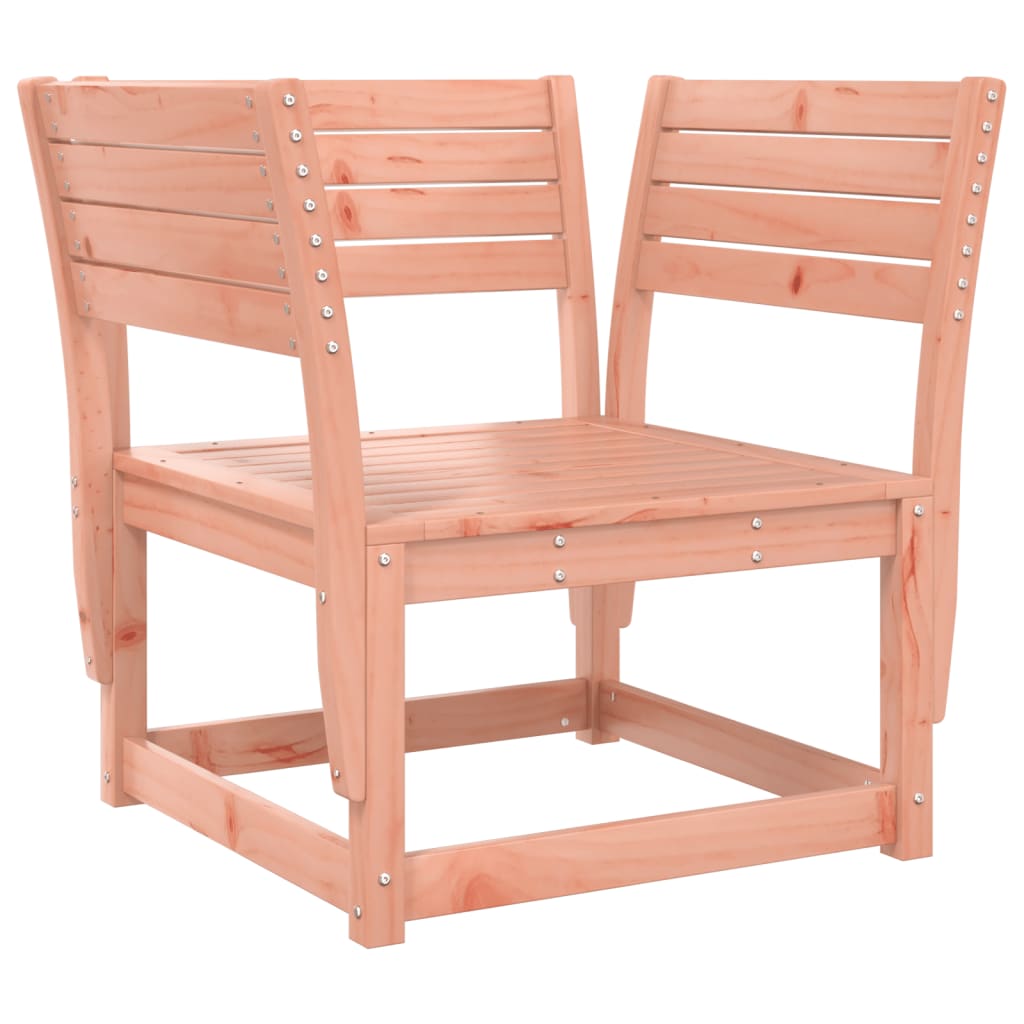 Solid Wood Douglas Garden Sofa Armrest with Cushions - Rustic Charm