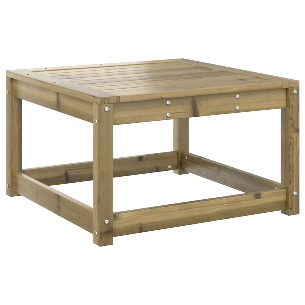 Pine Wood Garden Footstool with Cushions - Durable & Stylish