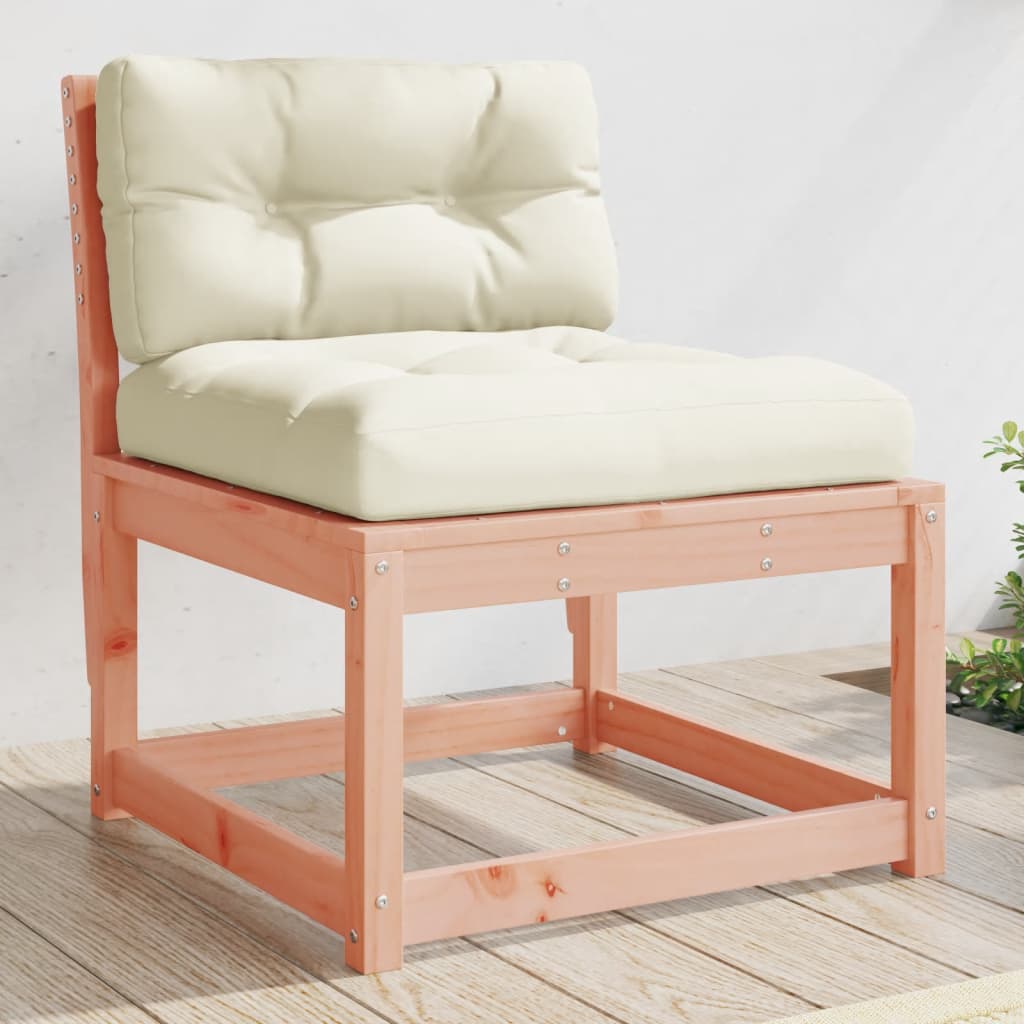 Solid Wood Douglas Garden Sofas with Cushions - 2 Piece Set