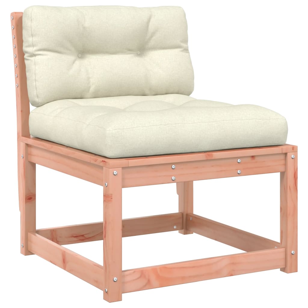 Solid Wood Douglas Garden Sofas with Cushions - 2 Piece Set