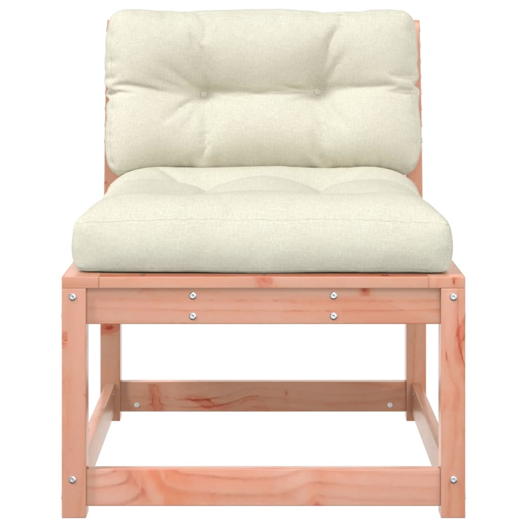 Solid Wood Douglas Garden Sofas with Cushions - 2 Piece Set