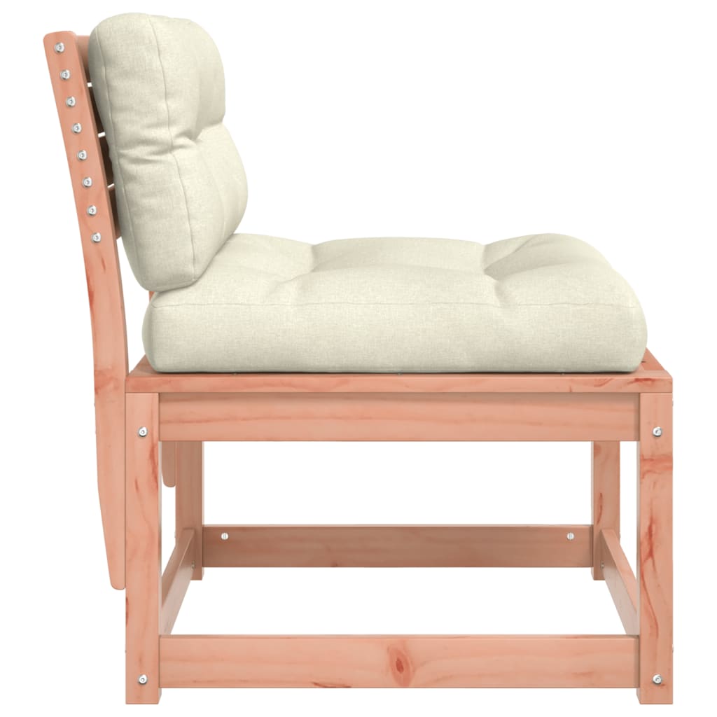Solid Wood Douglas Garden Sofas with Cushions - 2 Piece Set