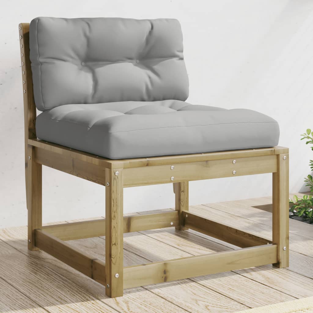 2-Piece Pine Wood Garden Sofas with Cushions - Durable & Stylish