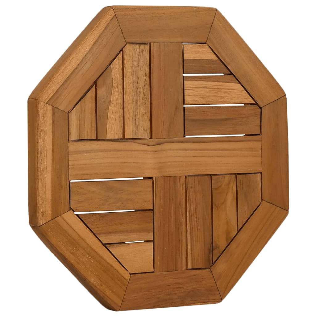 Octagonal Solid Teak Table Top - 40x40x2.5 cm