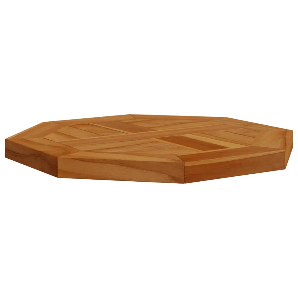 Octagonal Solid Teak Table Top - 40x40x2.5 cm