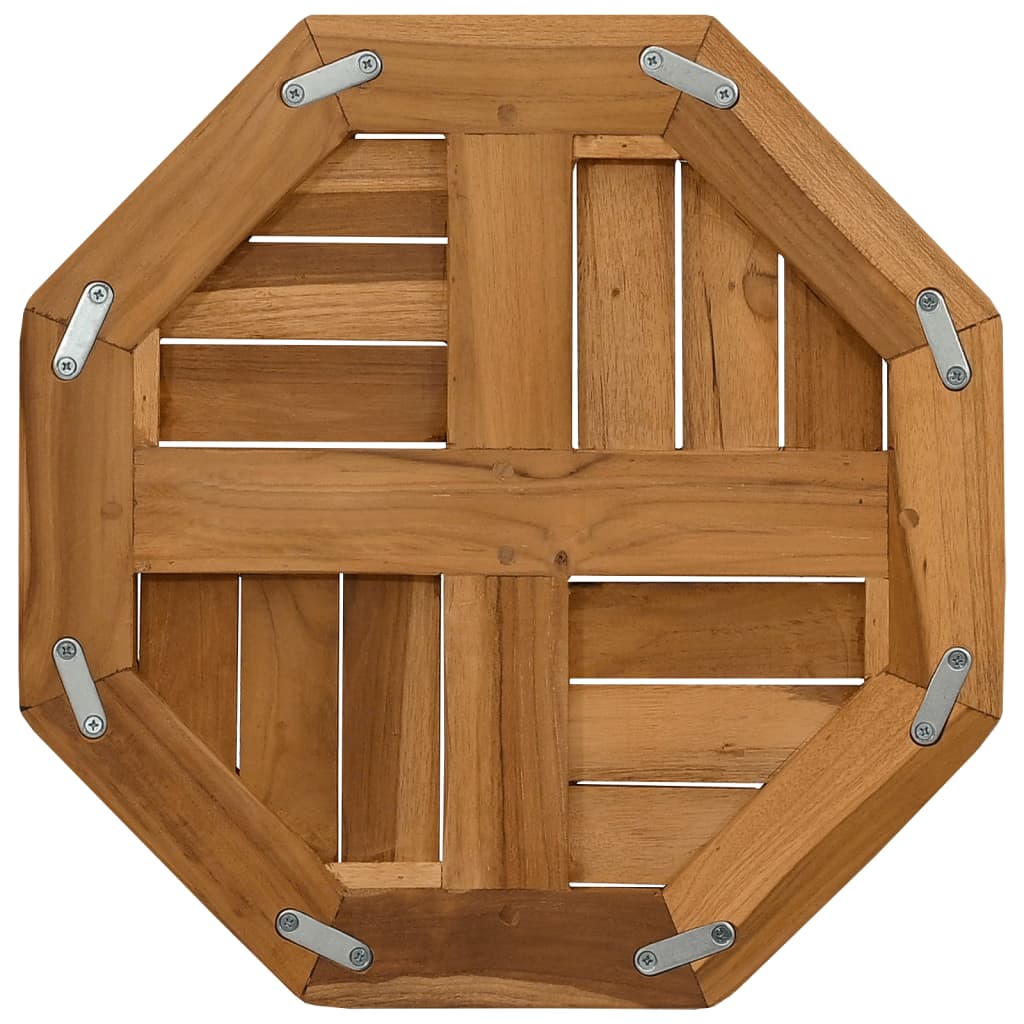 Octagonal Solid Teak Table Top - 40x40x2.5 cm