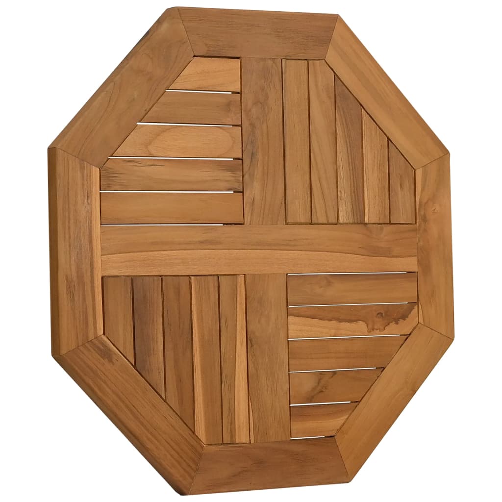 Octagonal Solid Teak Wood Table Top 60x60x2.5 cm