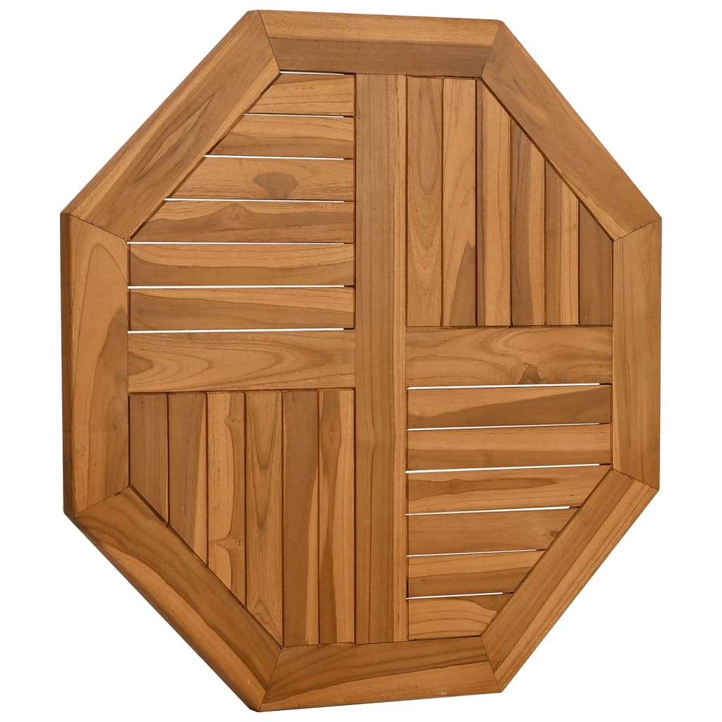 Octagonal Solid Teak Wood Table Top 70x70 cm