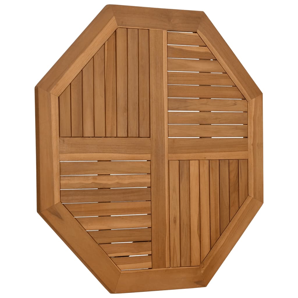 Octagonal Solid Teak Wood Table Top 90x90x2.5 cm