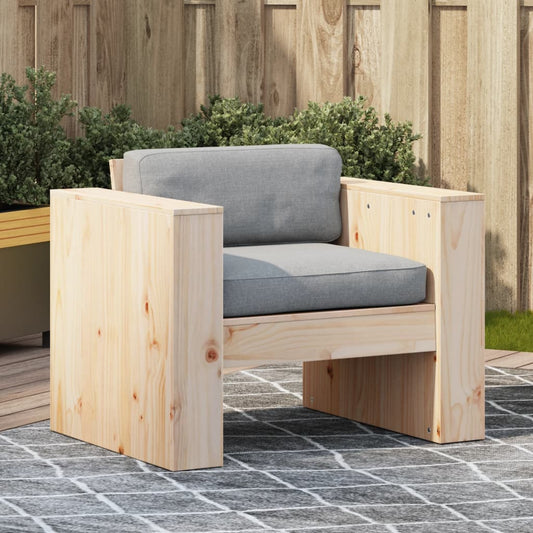Solid Wood Pine Garden Sofa, 79x60x62 cm - Durable Outdoor Seating