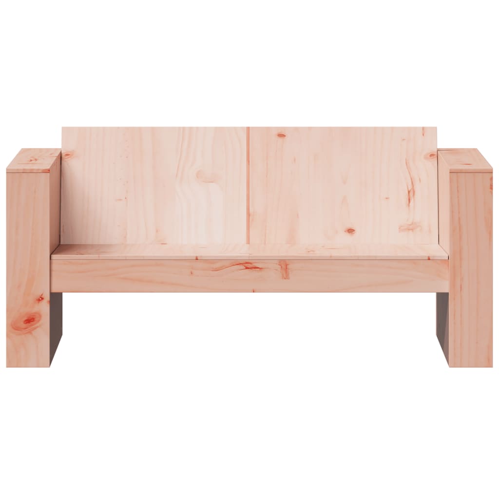 2-Seater Garden Sofa in Solid Douglas Wood - 134x60x62 cm