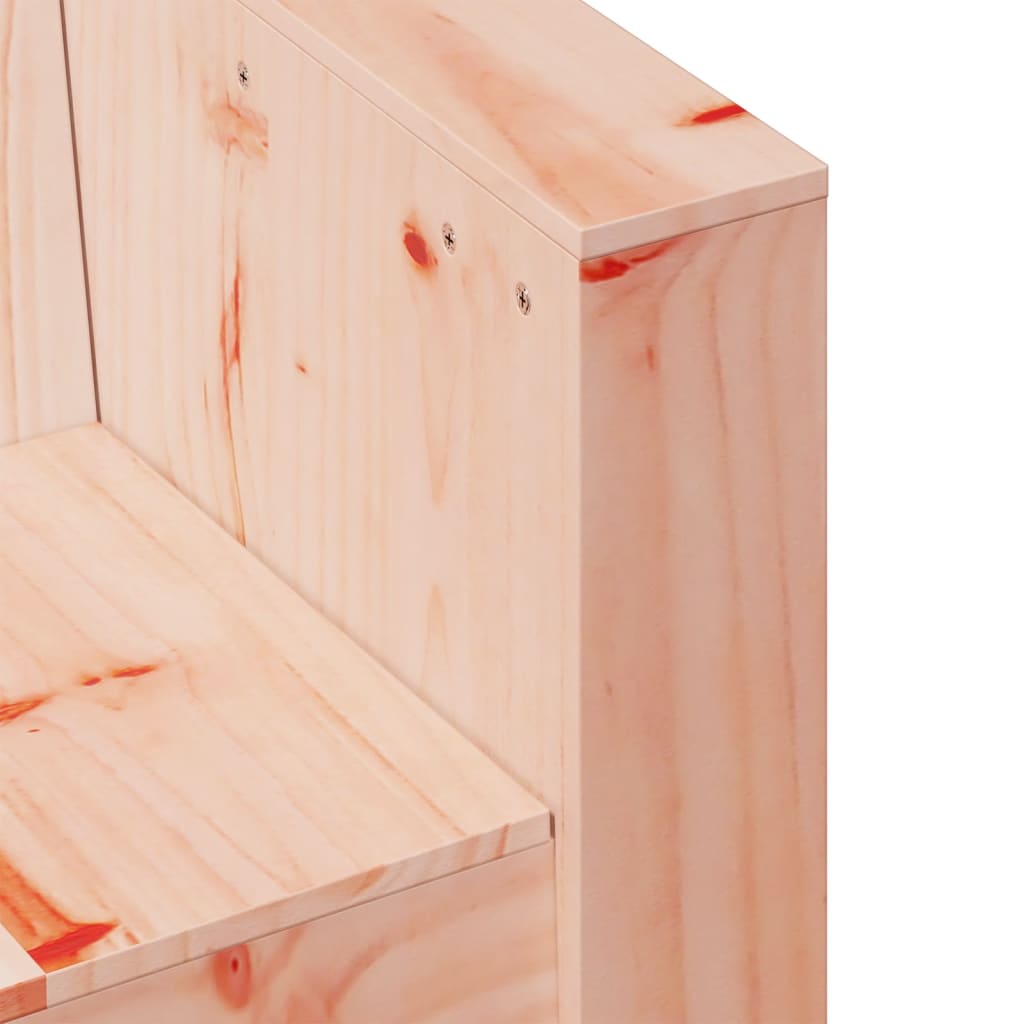 2-Seater Garden Sofa in Solid Douglas Wood - 134x60x62 cm