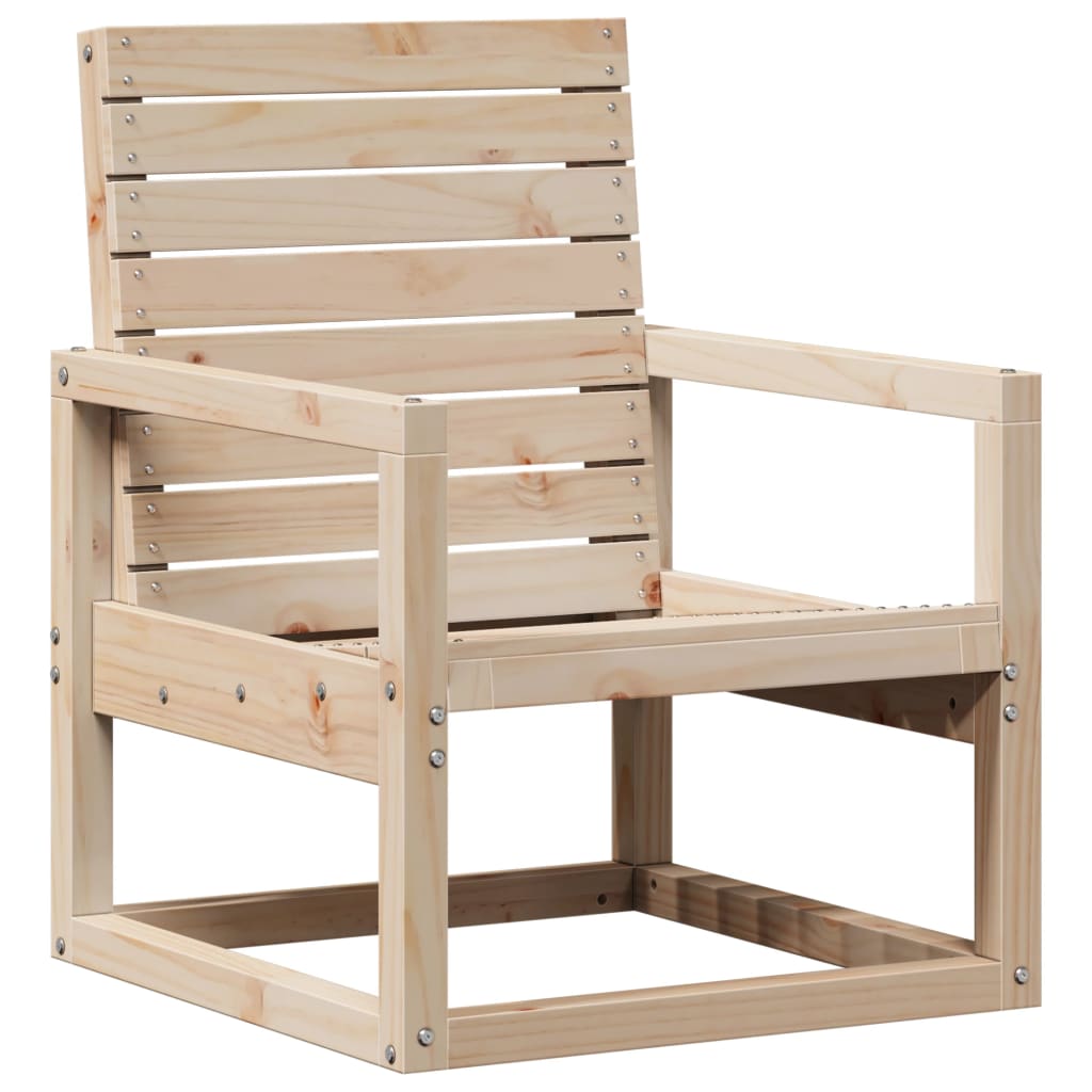 Solid Pine Garden Chair 57.5x63x76 cm - Durable Outdoor Seating