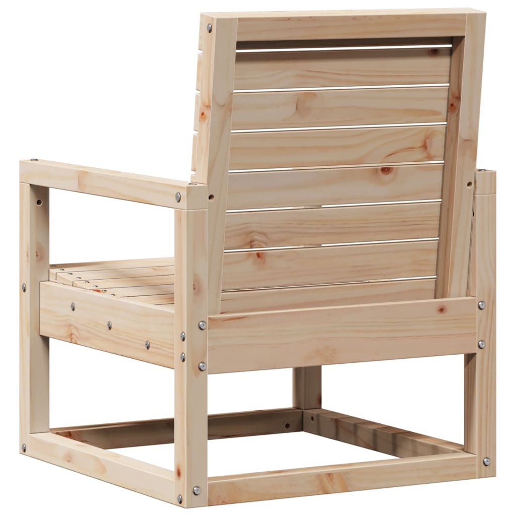 Solid Pine Garden Chair 57.5x63x76 cm - Durable Outdoor Seating