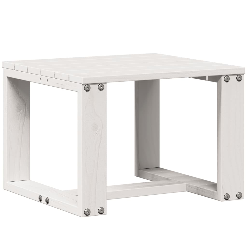3-Piece White Pine Wood Garden Lounge Set