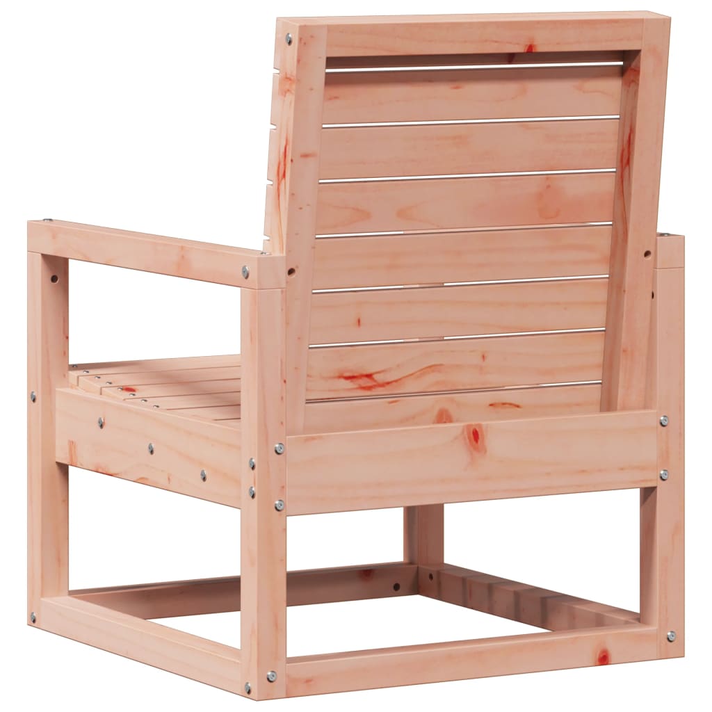 3-Piece Douglas Solid Wood Garden Lounge Set - Natural Finish
