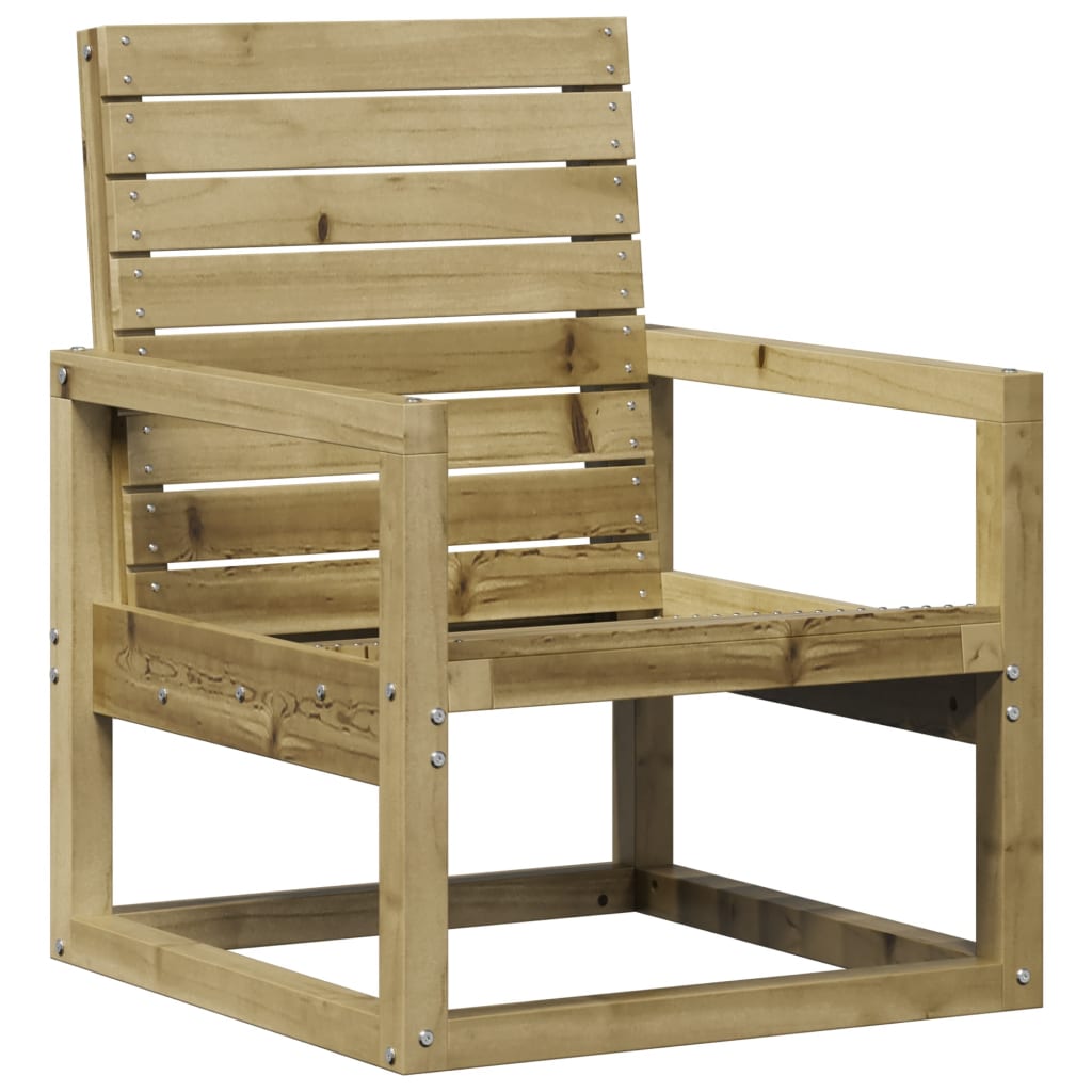 3-Piece Pine Wood Garden Lounge Set - Impregnated Finish