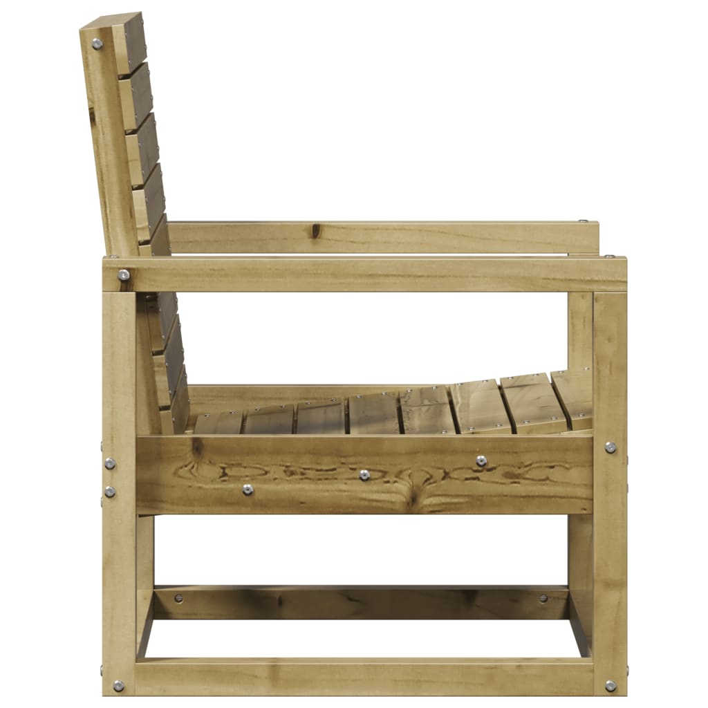 3-Piece Pine Wood Garden Lounge Set - Impregnated Finish