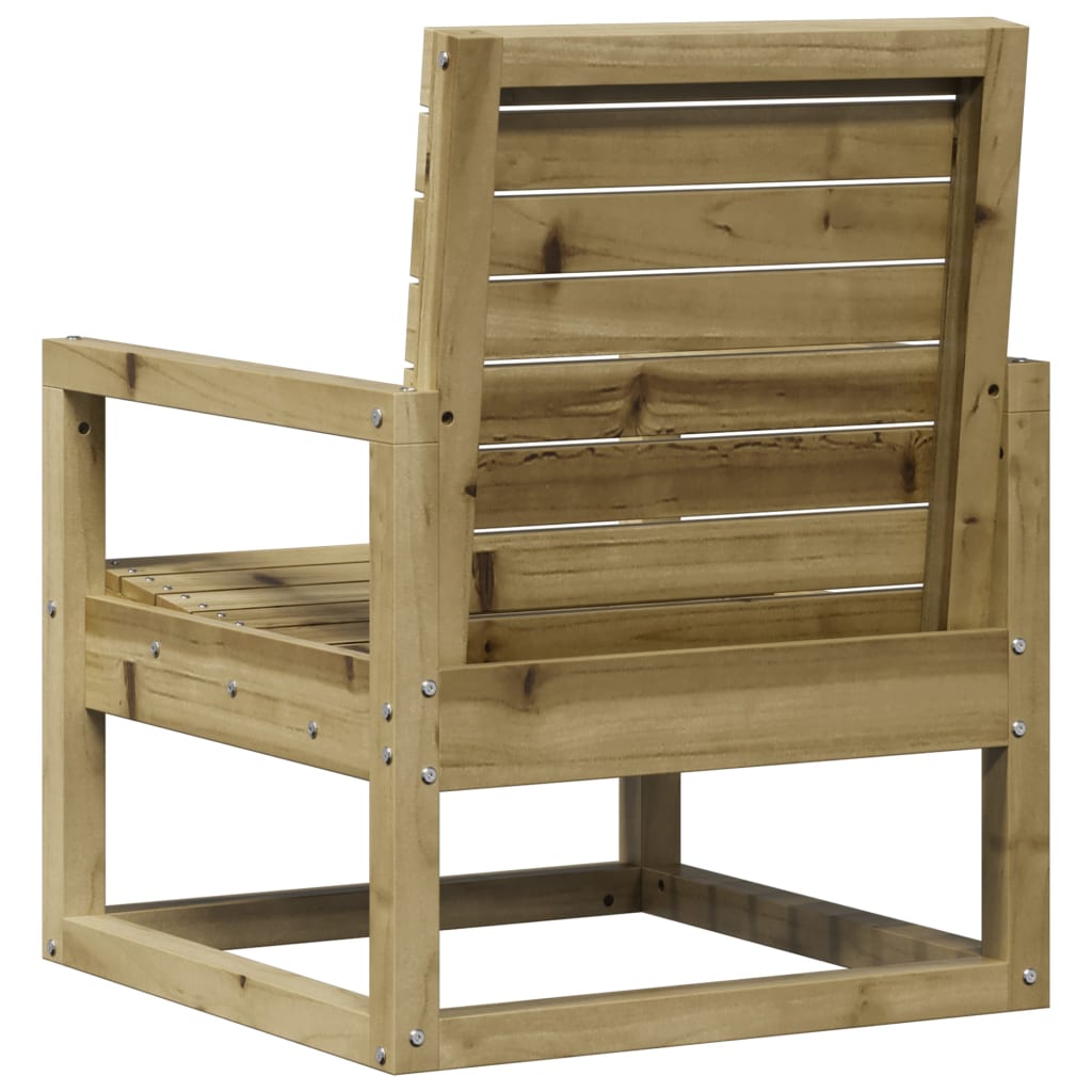 3-Piece Pine Wood Garden Lounge Set - Impregnated Finish