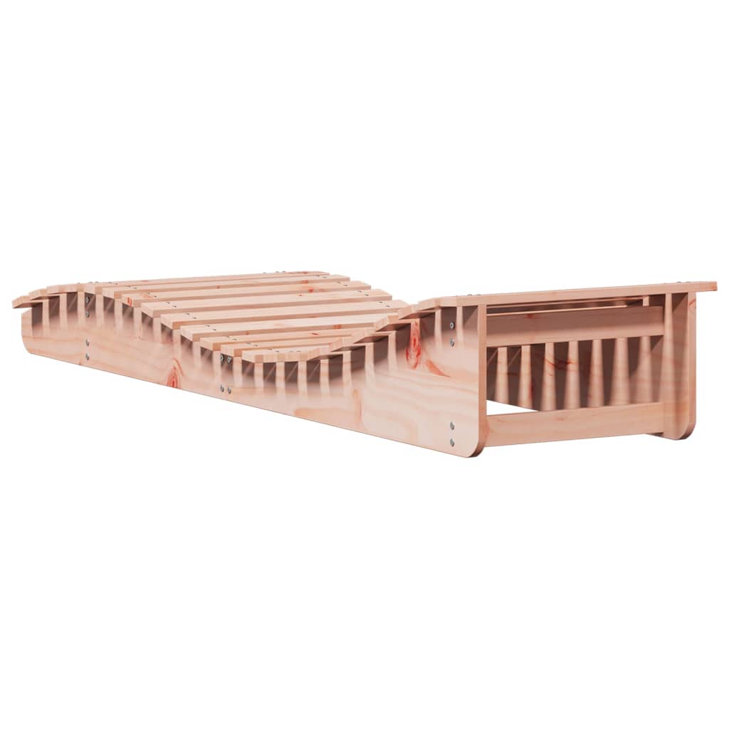 Solid Wood Douglas Sun Lounger - 205x60x31.5 cm Outdoor Elegance