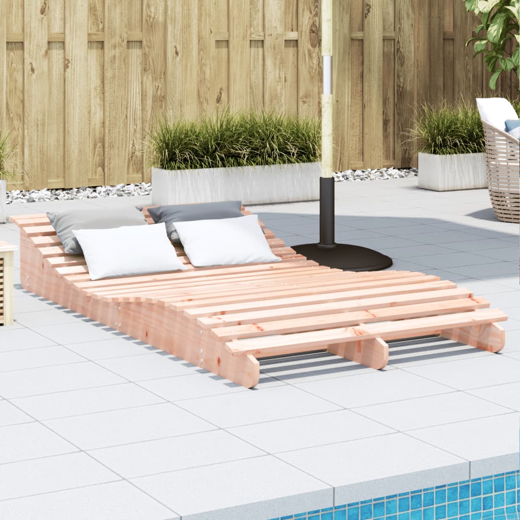 Solid Wood Douglas Sun Lounger 205x110x31.5 cm - Outdoor Relaxation