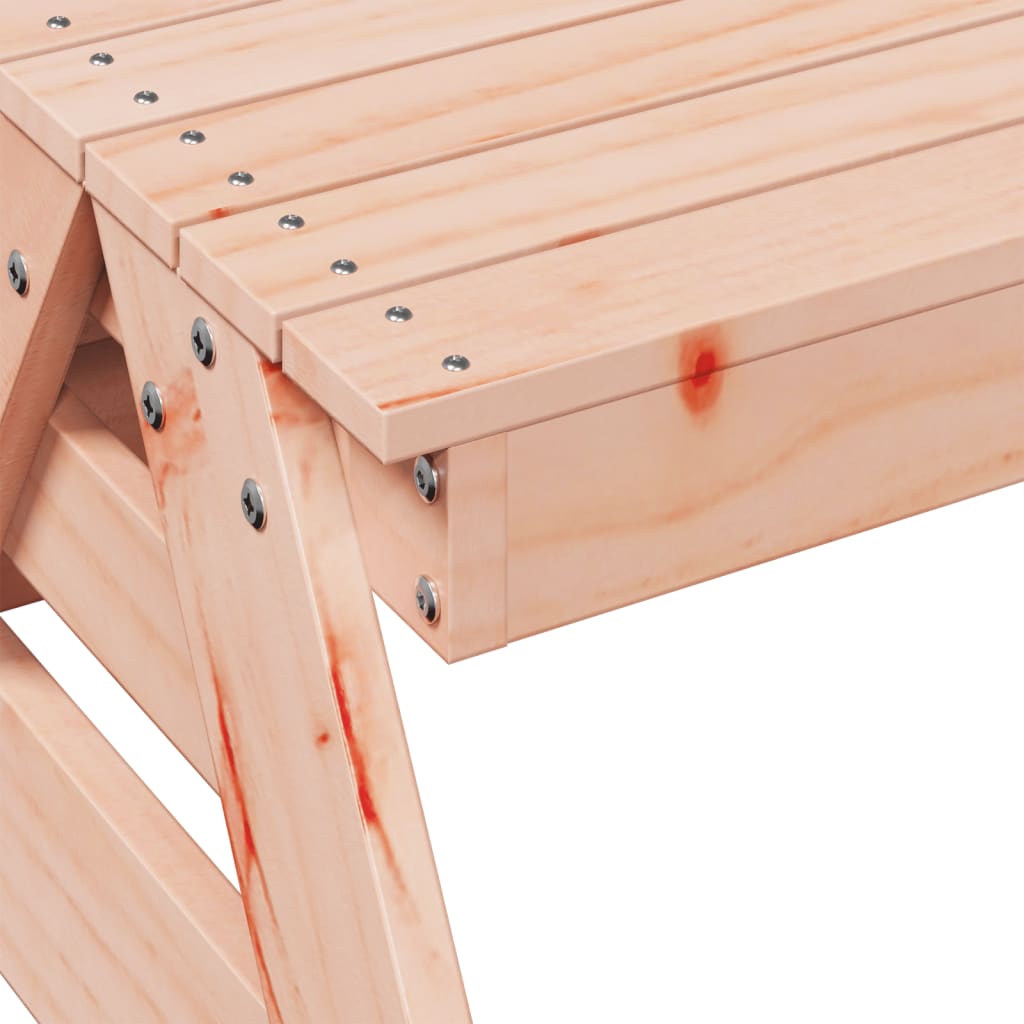 Kids' Picnic Table - Solid Douglas Wood, 88x97x52 cm