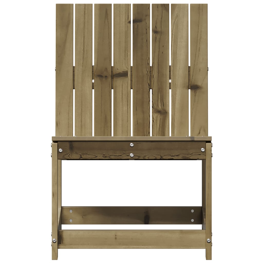 Durable Garden Chair 50.5x55x77 cm Pine Wood - Outdoor Ready