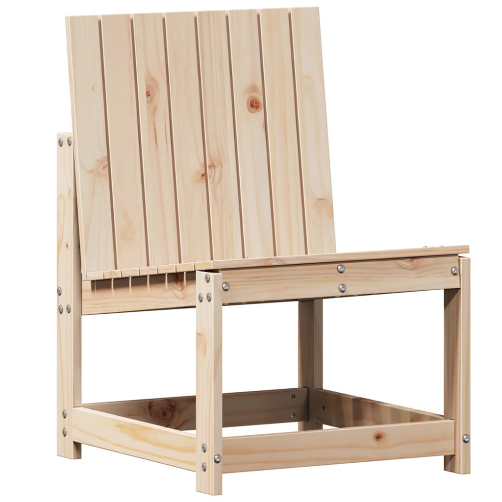 Solid Pine 3-Piece Garden Lounge Set - Stylish Outdoor Seating