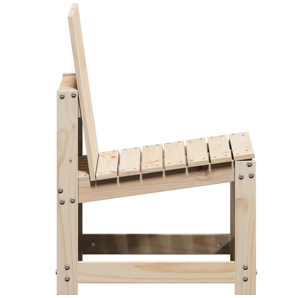 Solid Pine 3-Piece Garden Lounge Set - Stylish Outdoor Seating