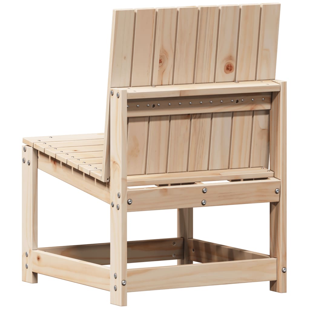 Solid Pine 3-Piece Garden Lounge Set - Stylish Outdoor Seating