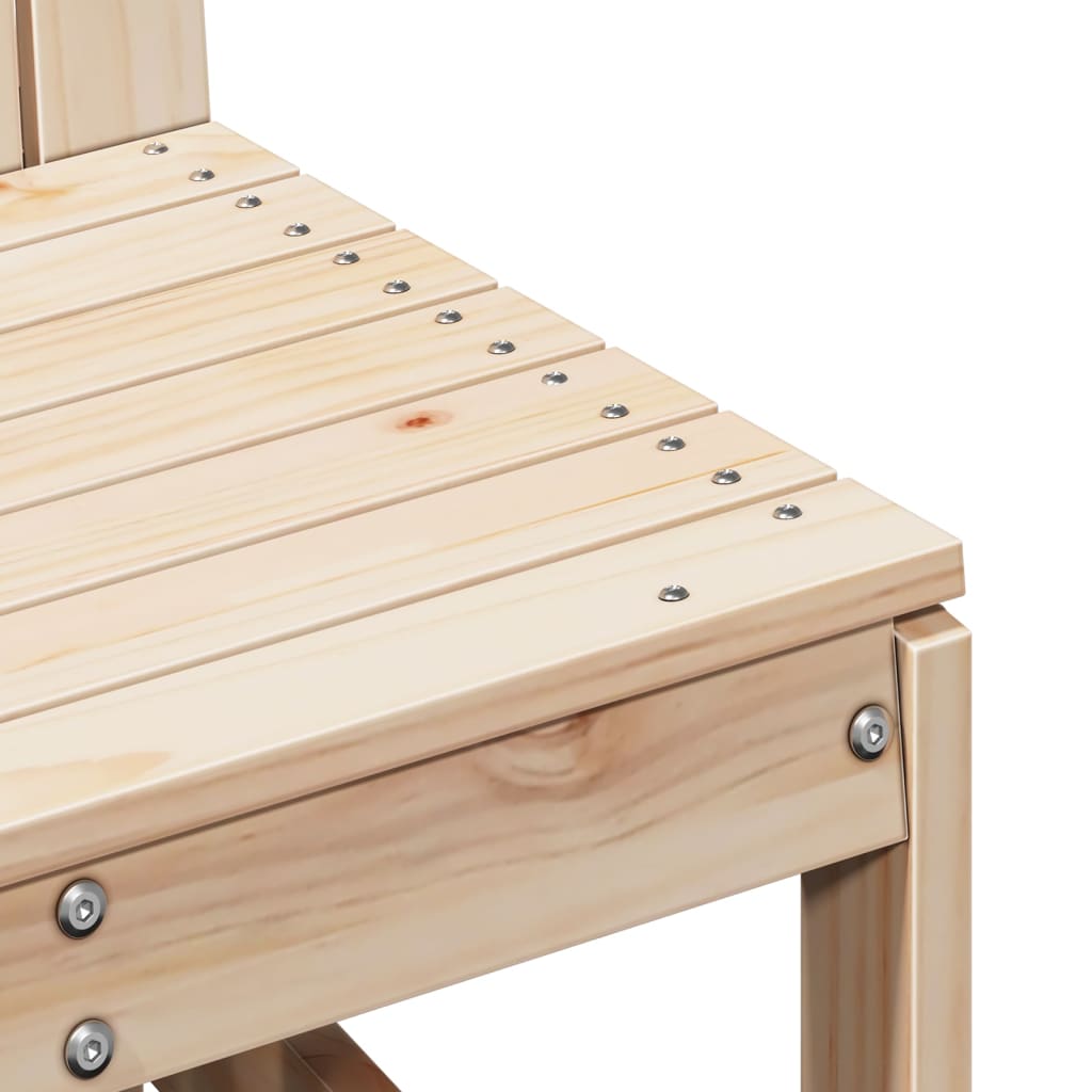 Solid Pine 3-Piece Garden Lounge Set - Stylish Outdoor Seating