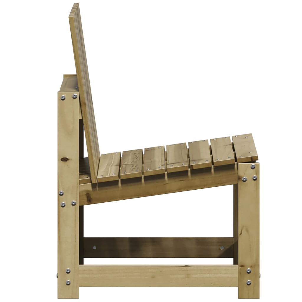 3-Piece Pine Wood Garden Lounge Set - Durable & Stylish Design
